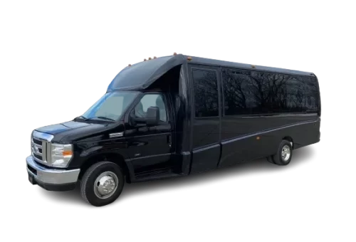 Black Ford Mini Bus