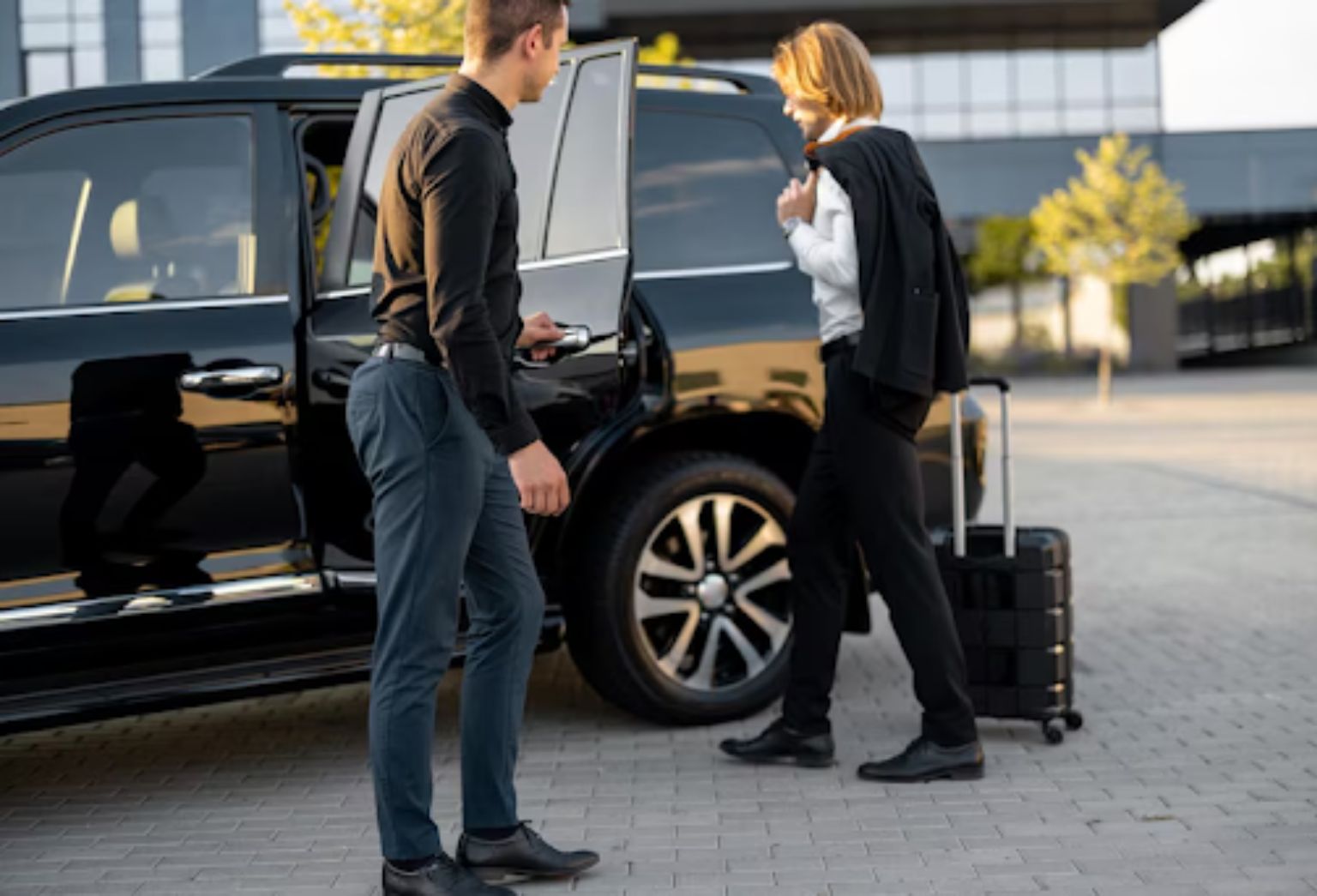 Black Luxury Limousine Dulles Airport