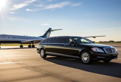 Professional chauffeur assisting passenger with luggage at DCA