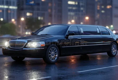 AA Limousine and Sedan fleet parked in Montgomery County MD