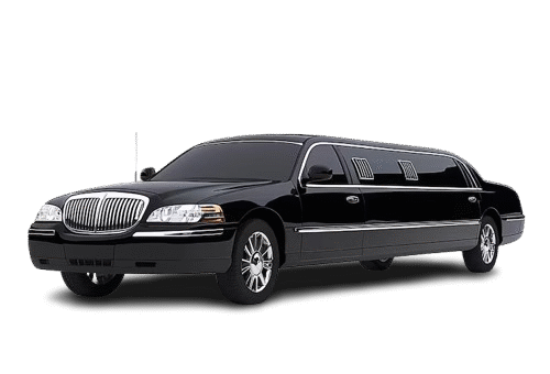 Luxury limousine driving along the historic streets of Georgetown DC