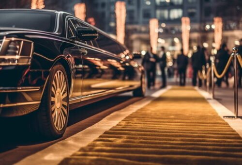 Comfortable limousine interior with leather seats in Bowie MD