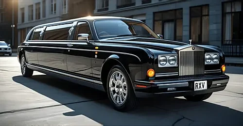 Business executive arriving at meeting with limo service in Hyattsville