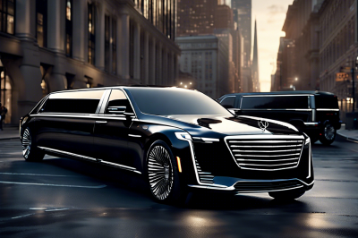 Professional chauffeur opening limo door for client in Hyattsville