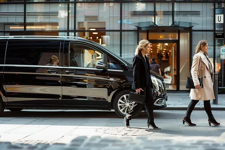 AA Limousine and Sedan fleet lined up in Baltimore County MD