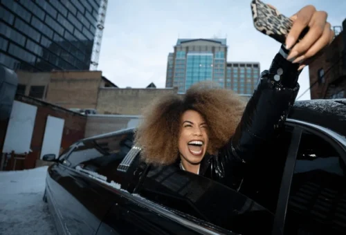 Spacious and comfortable limousine interior in Hyattsville MD