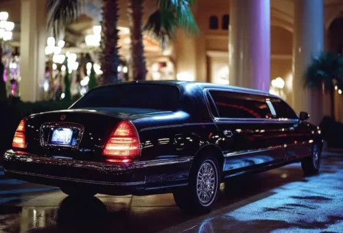 Fleet of luxury limousines providing upscale service in Downtown DC